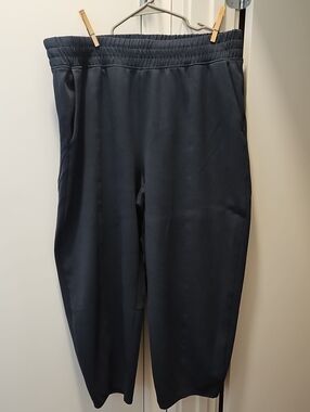 Women's Elastic-Waist Dynamic Fleece Active Pants - Navy
